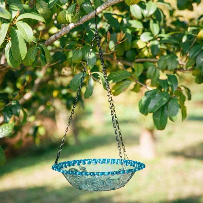 Hanging Bird Bath Hanging Bird-Feeder- Garden BirdBath Tray Wildlife Feeder Plate Water Bowl or Water Bowl for Garden Decoration