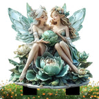 Cute Garden Fairies Plant Pot Decorations Fairy Garden Fairies Garden Gnome Figurines Fairy Garden Accessories Fence Ornament