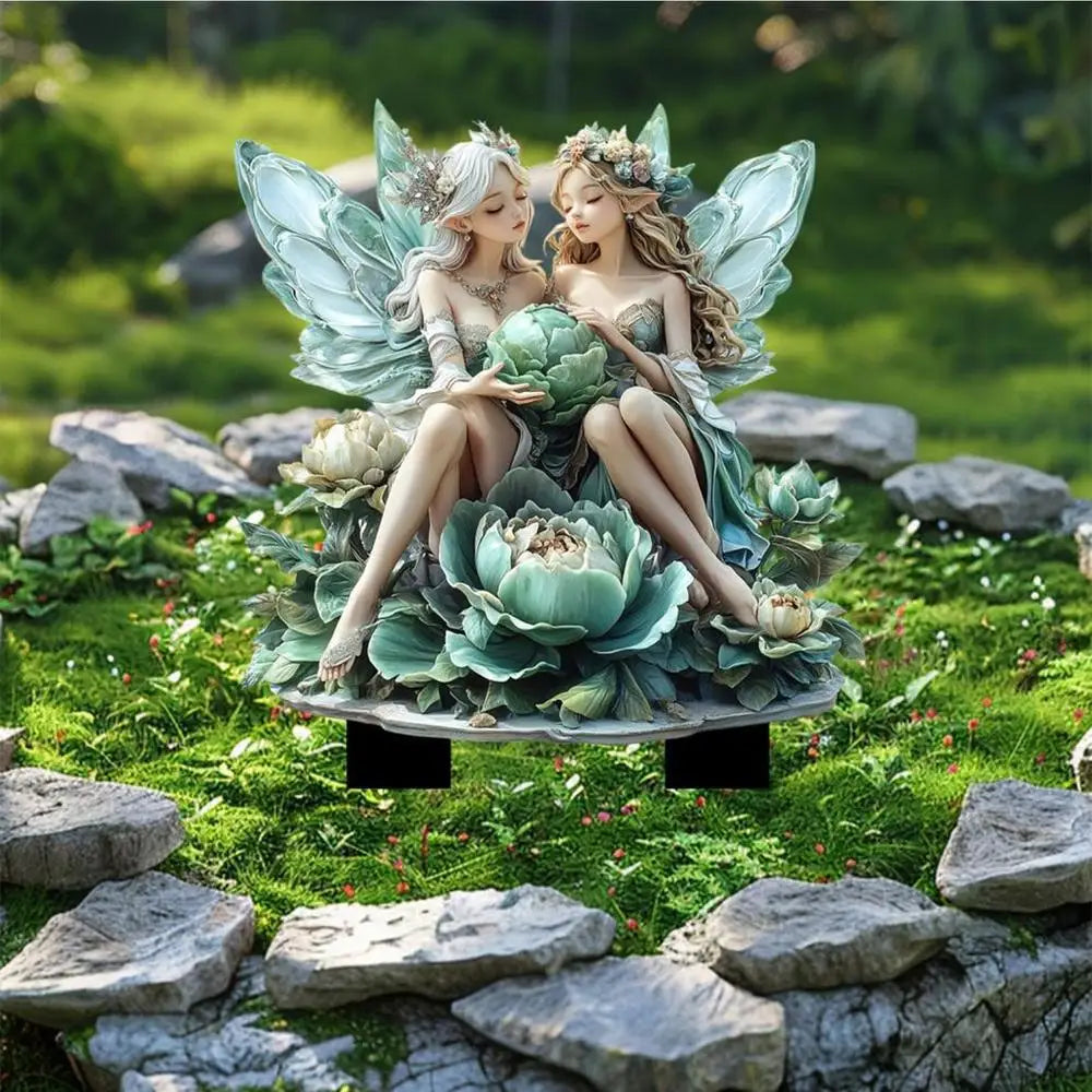 Cute Garden Fairies Plant Pot Decorations Fairy Garden Fairies Garden Gnome Figurines Fairy Garden Accessories Fence Ornament