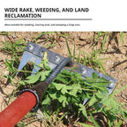 5/6/7/8 Teeth Garden Rakes Weeding Tool Hand Agricultural Nail Harrow Metal Harrow Effortless Soil Turning Farming Tools