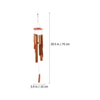 Bamboo Windchime Decoration Patio Wind Chime Garden Windchime Decorative Wind Chime Hanging Ornament Yard Wind Bell Home Decor