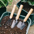 Garden Tool Hand Trowel,Rake,Cultivator,Weeder Tools With Ergonomic Handle,Garden Lawn Farmland Transplant Gardening Bonsai Tool