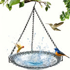 Hanging Bird Bath Hanging Bird-Feeder- Garden BirdBath Tray Wildlife Feeder Plate Water Bowl or Water Bowl for Garden Decoration
