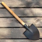 1Pcs Soil Digging Shovel With Wooden Handle Portable Steel Hand Spade For Planting Vegetable Removing Snow Agricultural Tool