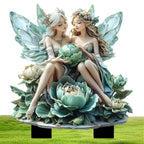 Cute Garden Fairies Plant Pot Decorations Fairy Garden Fairies Garden Gnome Figurines Fairy Garden Accessories Fence Ornament