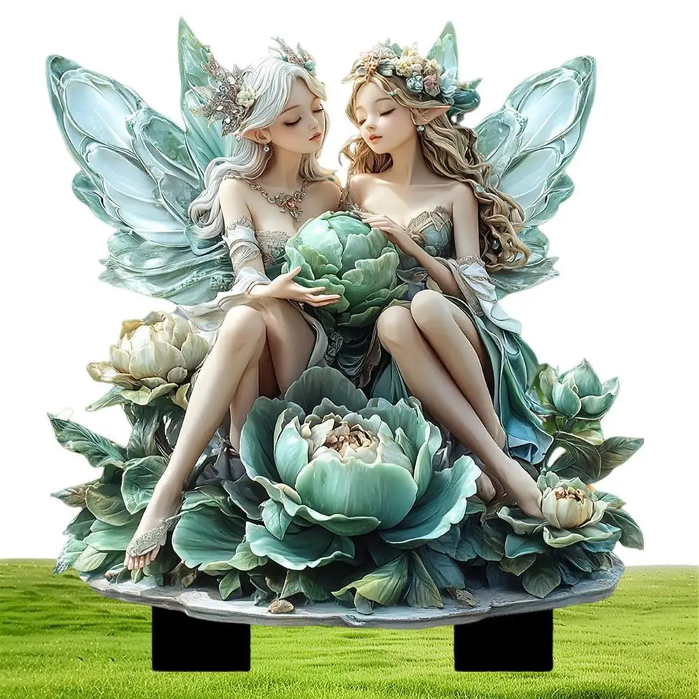 Cute Garden Fairies Plant Pot Decorations Fairy Garden Fairies Garden Gnome Figurines Fairy Garden Accessories Fence Ornament