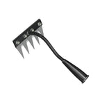 5/6/7/8 Teeth Garden Rakes Weeding Tool Hand Agricultural Nail Harrow Metal Harrow Effortless Soil Turning Farming Tools