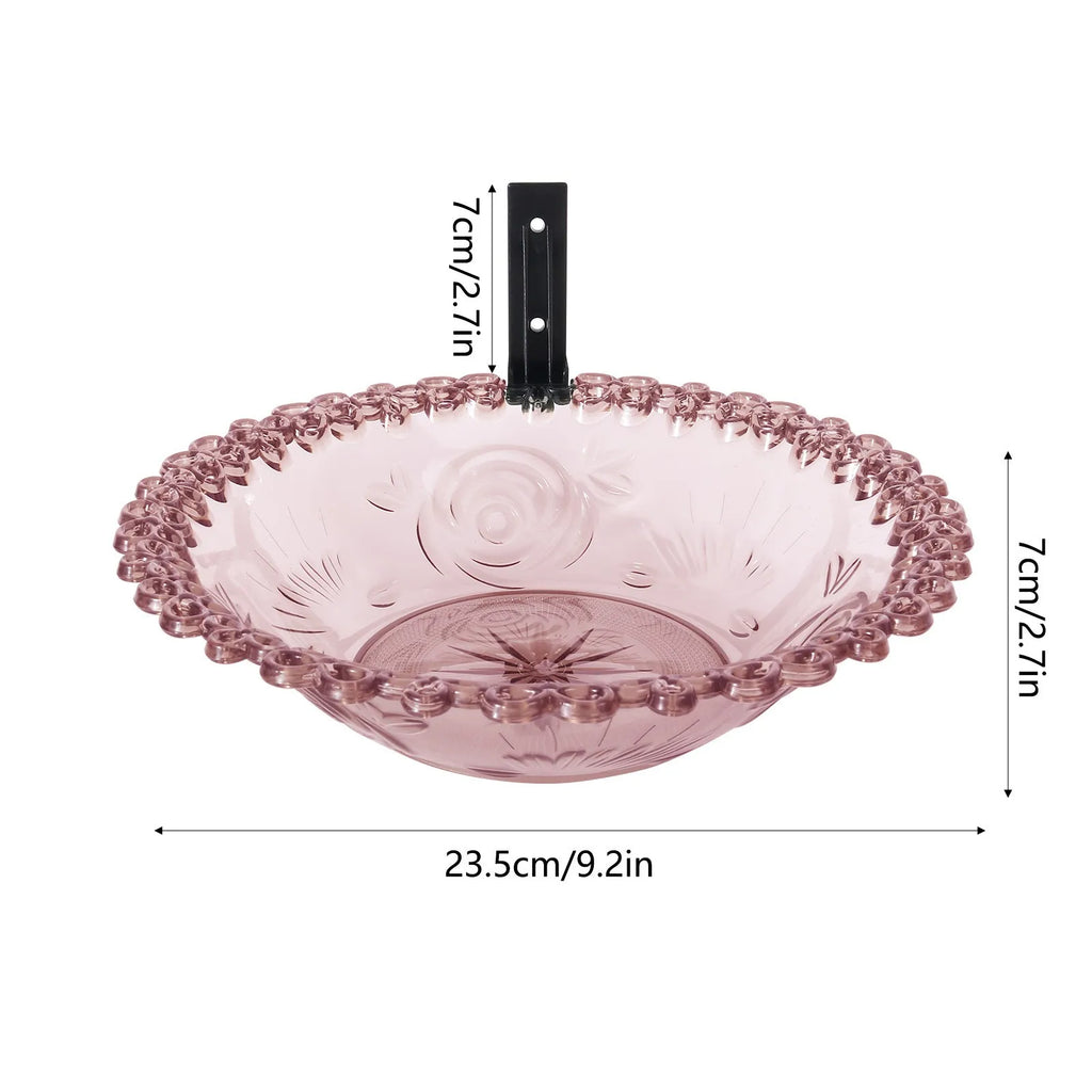 Home Outdoor Balcony Bird Bath, Wall Mounted Bird Bath, Tree Mounted Bird Bath, Suitable For Garden Fence, Terrace, Patio Decor