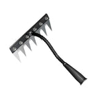 5/6/7/8 Teeth Garden Rakes Weeding Tool Hand Agricultural Nail Harrow Metal Harrow Effortless Soil Turning Farming Tools
