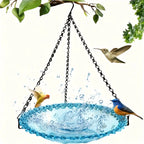 Hanging Bird Bath Hanging Bird-Feeder- Garden BirdBath Tray Wildlife Feeder Plate Water Bowl or Water Bowl for Garden Decoration