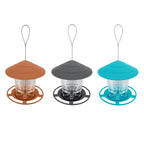 Garden Gazebo Hanging Wild Bird Feeder Outdoor Container With Hang Rope Pet Bird Feeding House Type Bird Feeder New Dropshipping