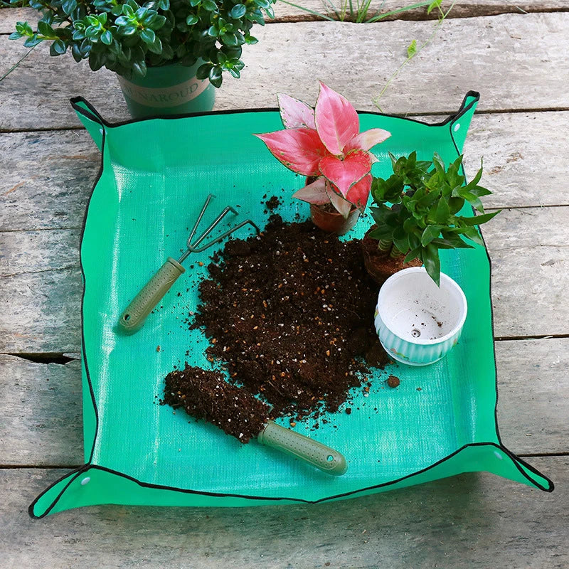 Household Balcony Flower Pot  Plant Soil Replacement Operating Pad Supplies Anti Dirt and Waterproof Meaty Garden Mat Tool