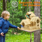 Wild Wooden Bird House Outdoor Garden Courtyard Creative Bird Rest Nest Mountable Nesting Box Bird Breeding Box