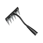 5/6/7/8 Teeth Garden Rakes Weeding Tool Hand Agricultural Nail Harrow Metal Harrow Effortless Soil Turning Farming Tools