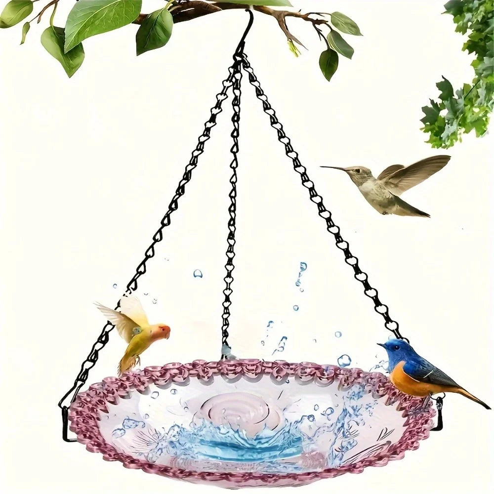 Hanging Bird Bath Hanging Bird-Feeder- Garden BirdBath Tray Wildlife Feeder Plate Water Bowl or Water Bowl for Garden Decoration