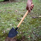 1Pcs Soil Digging Shovel With Wooden Handle Portable Steel Hand Spade For Planting Vegetable Removing Snow Agricultural Tool