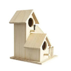 Wild Wooden Bird House Outdoor Garden Courtyard Creative Bird Rest Nest Mountable Nesting Box Bird Breeding Box