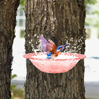 Home Outdoor Balcony Bird Bath, Wall Mounted Bird Bath, Tree Mounted Bird Bath, Suitable For Garden Fence, Terrace, Patio Decor