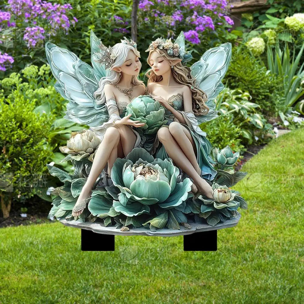 Cute Garden Fairies Plant Pot Decorations Fairy Garden Fairies Garden Gnome Figurines Fairy Garden Accessories Fence Ornament