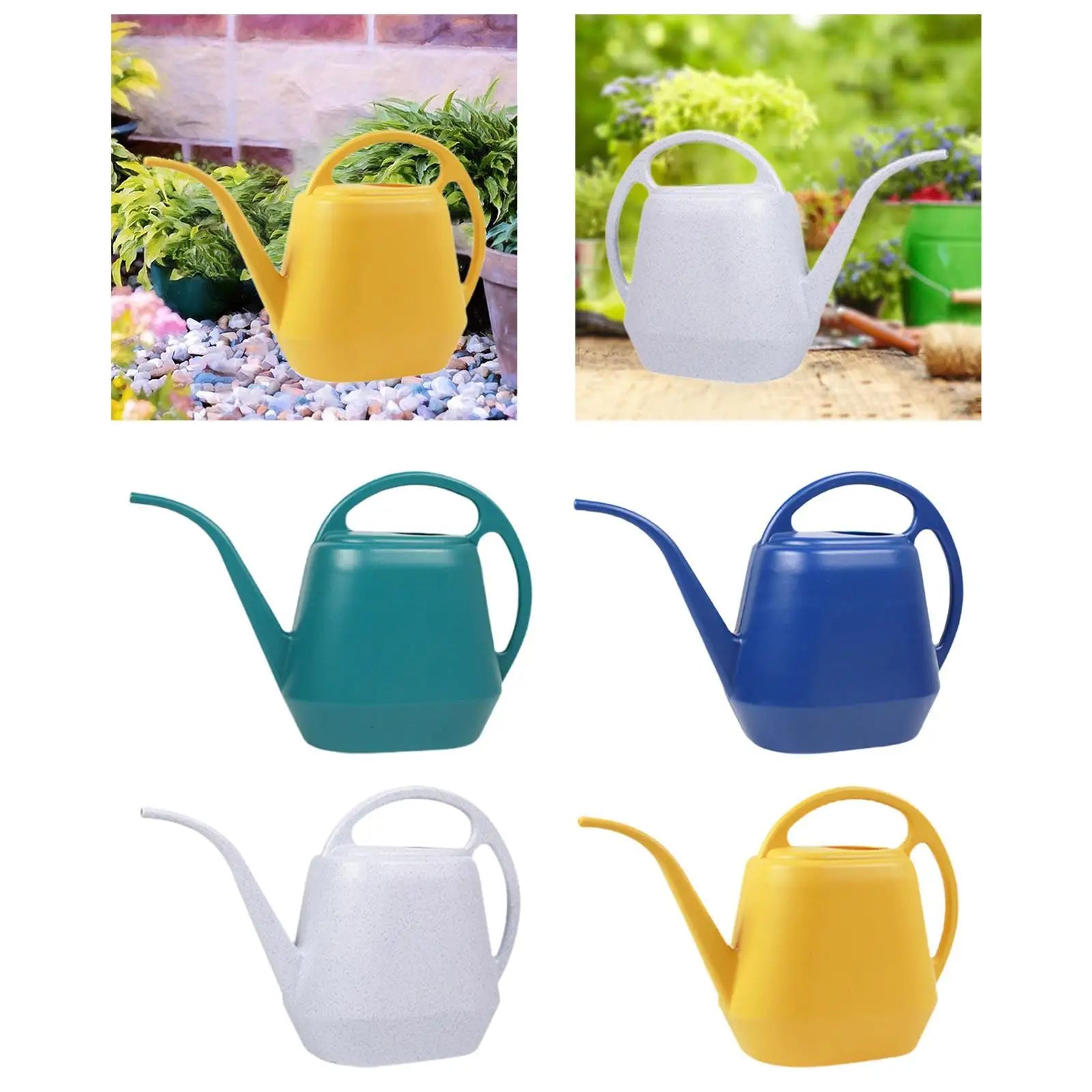 Garden Watering Can Portable Large Capacity 2L Long Spout Watering Pot for Home House Flower Indoor Outdoor Farmhouse Yard