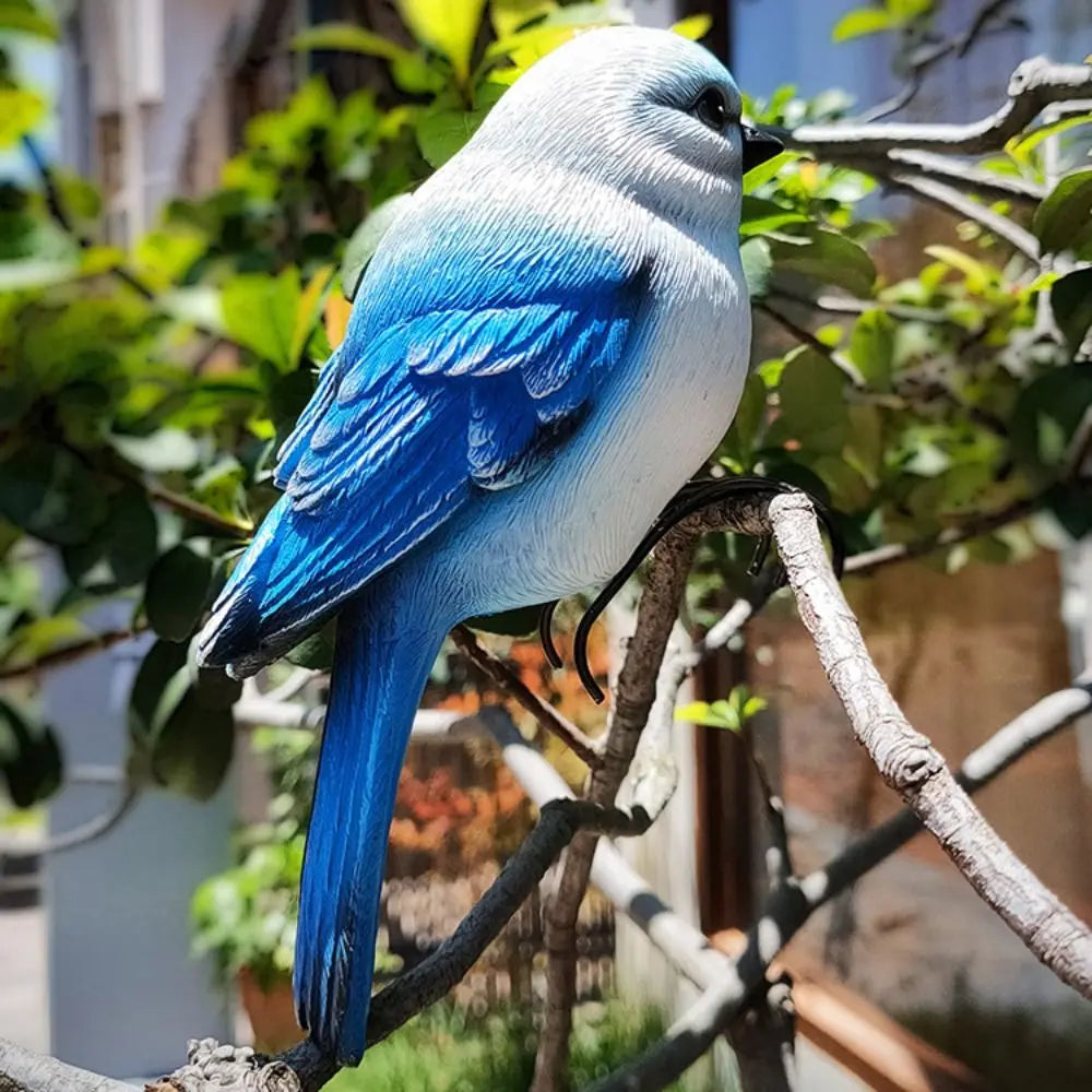 Garden Decor Resin Bird Ornament Decorative Cute Animal Statue Simulation Miniatures Sculpture Flower Pot