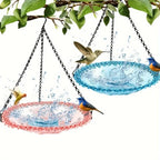 Hanging Bird Bath Hanging Bird-Feeder- Garden BirdBath Tray Wildlife Feeder Plate Water Bowl or Water Bowl for Garden Decoration