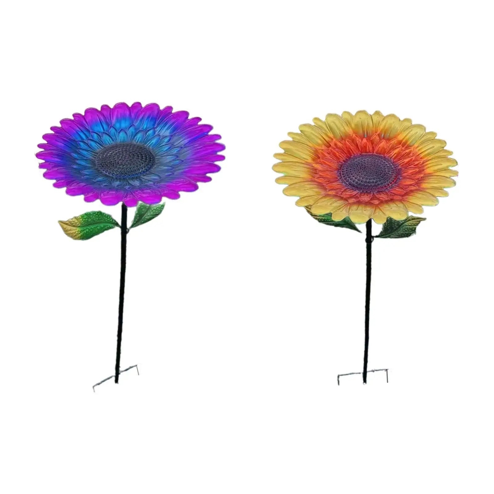 Metal Bird Feeder for Bird Lovers Outdoor In Ground Bird Bath Tray Feeder for