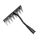 5/6/7/8 Teeth Garden Rakes Weeding Tool Hand Agricultural Nail Harrow Metal Harrow Effortless Soil Turning Farming Tools