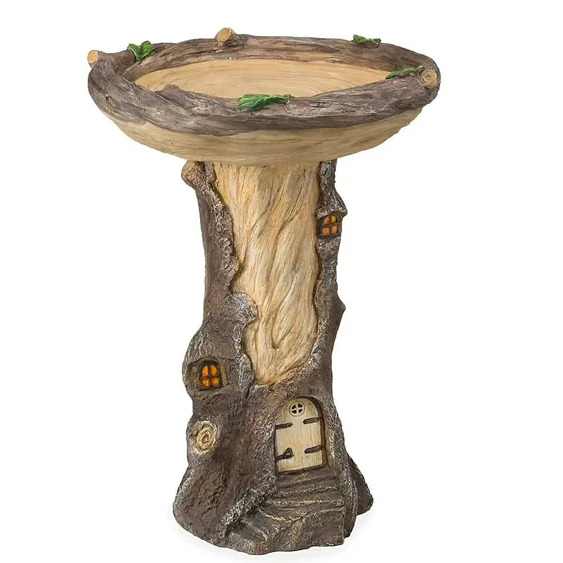 Garden Bird Bath Animal Raccoon Fox Puppy Cock Hedgehog Frog Sunflower Resin Bird Feeder Garden Decoration Outdoor
